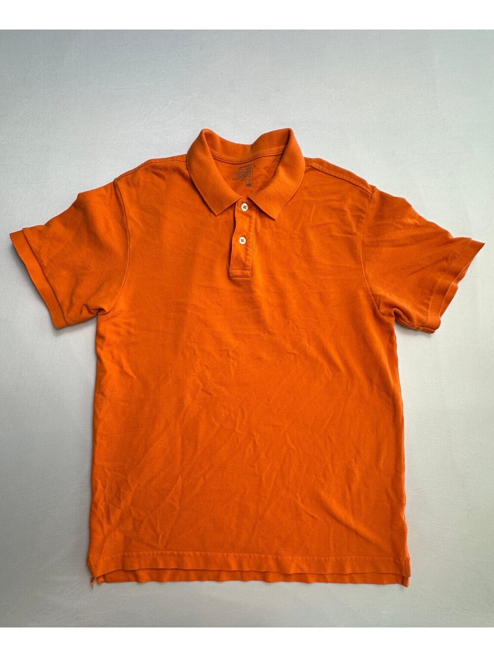 Old Navy Classic Orange Cotton Polo Shirt Size L